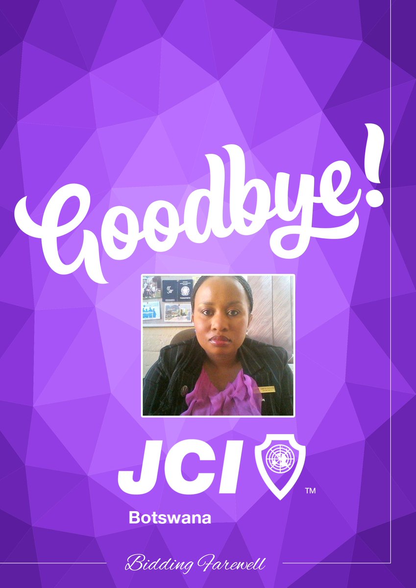 JCIBotswana's tweet photo. ED Ngwatshi Enyatseng will be leaving JCI Botswana secretariat effect 31st March 2015 https://t.co/ArfDek8TCP http://t.co/isATPIH0fY