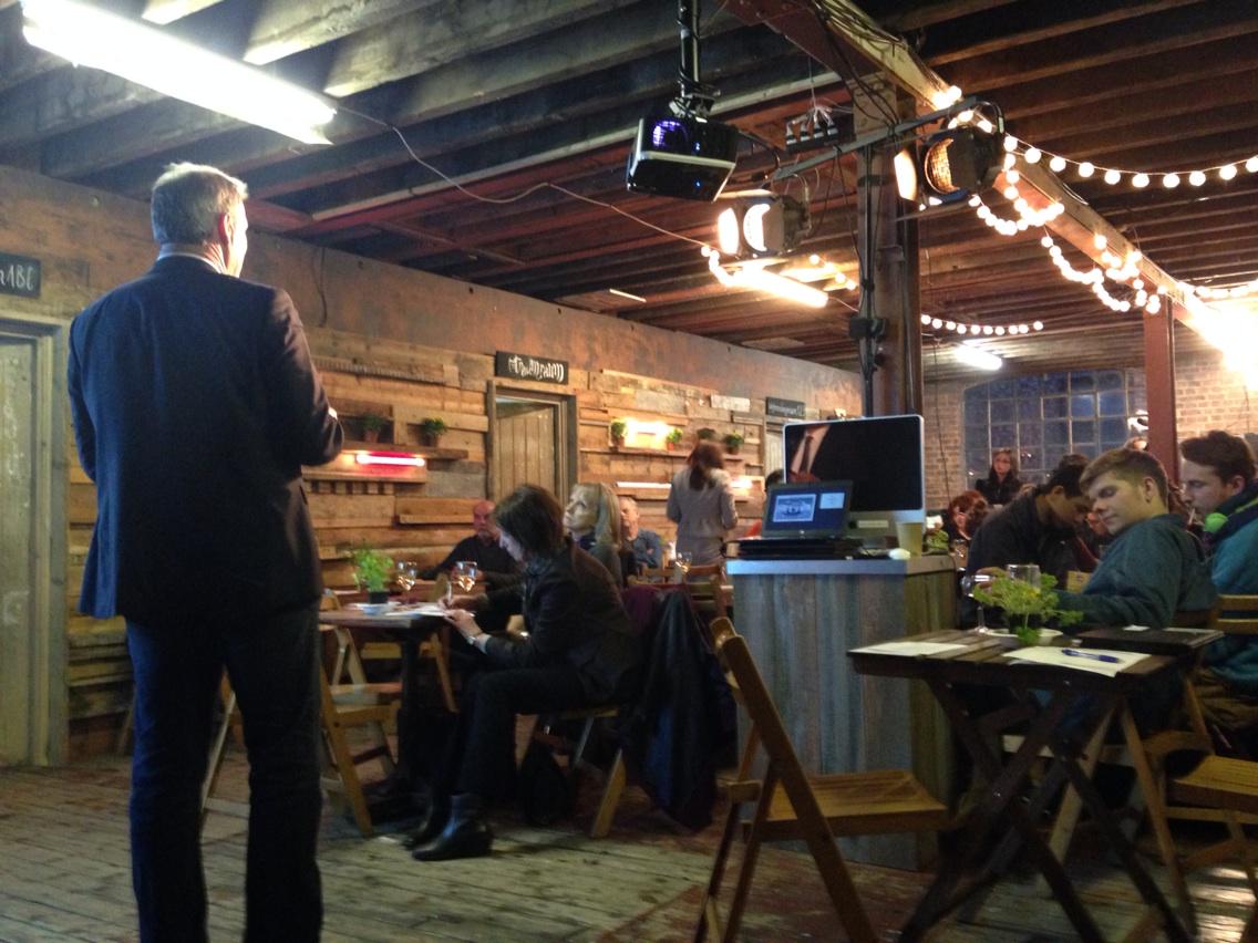 theccprogramme's tweet image. The head of Innovation at Swarovski talking at #creativechallenge2015