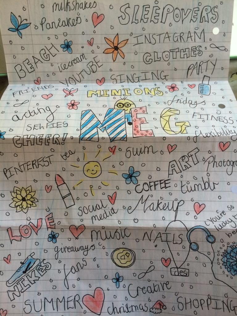 MegsDeAngelis's tweet photo. Answering letters from you cuties 💕 Love my Maybabies 😘 http://t.co/qBcHV7uteB