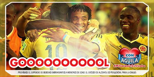 CervezaAguila's tweet photo. Gooooooollll de Renteria, dos y dos son cuatro, cuatro y dos son seis. 

#MiCorazónEsTricolor
#COLvsBHR http://t.co/cSUZlNoTXE