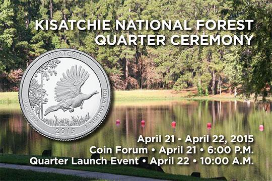 usmint's tweet photo. #KisatchieQTR #nature #outdoors #hikers #forestservice #quarterlaunch #coinforum #Louisiana http://t.co/mFuNejUMHK http://t.co/5r3yAoA4mU