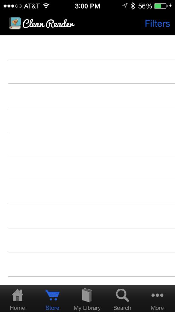 JenniferRNN's tweet image. This is what the #CleanReader store currently looks like