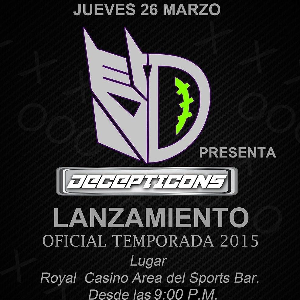 decepticons09's tweet photo. @lifav @RoyalCasinoSty  Hoy presentacion oficial @decepticons09   2015 http://t.co/MJ8RA9hRs0