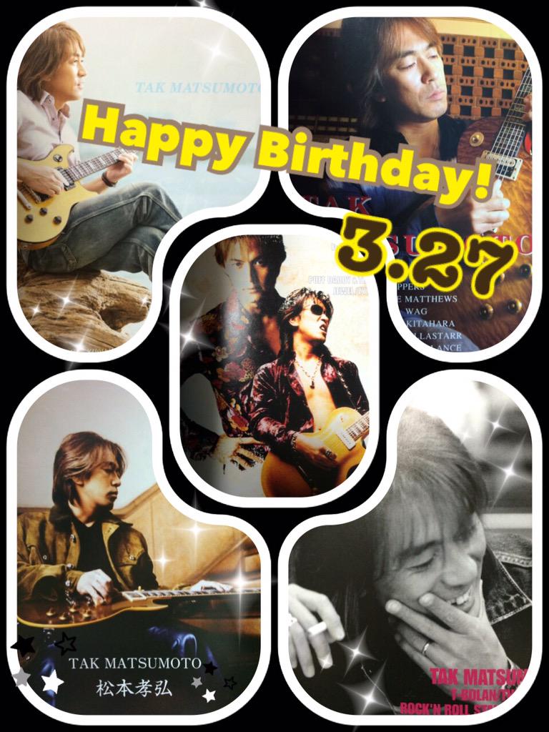 TAK MATSUMOTO

Happy Birthday!!!!!!!!                     (     ) 