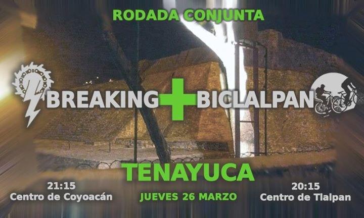 Biclalpan's tweet photo. Hoy toca con los @BreakingBikes, a donde guates llegar: Tlalpan o Coyoacán, total todos vamos juntos! RT xfa!! http://t.co/1XOTCSfASZ