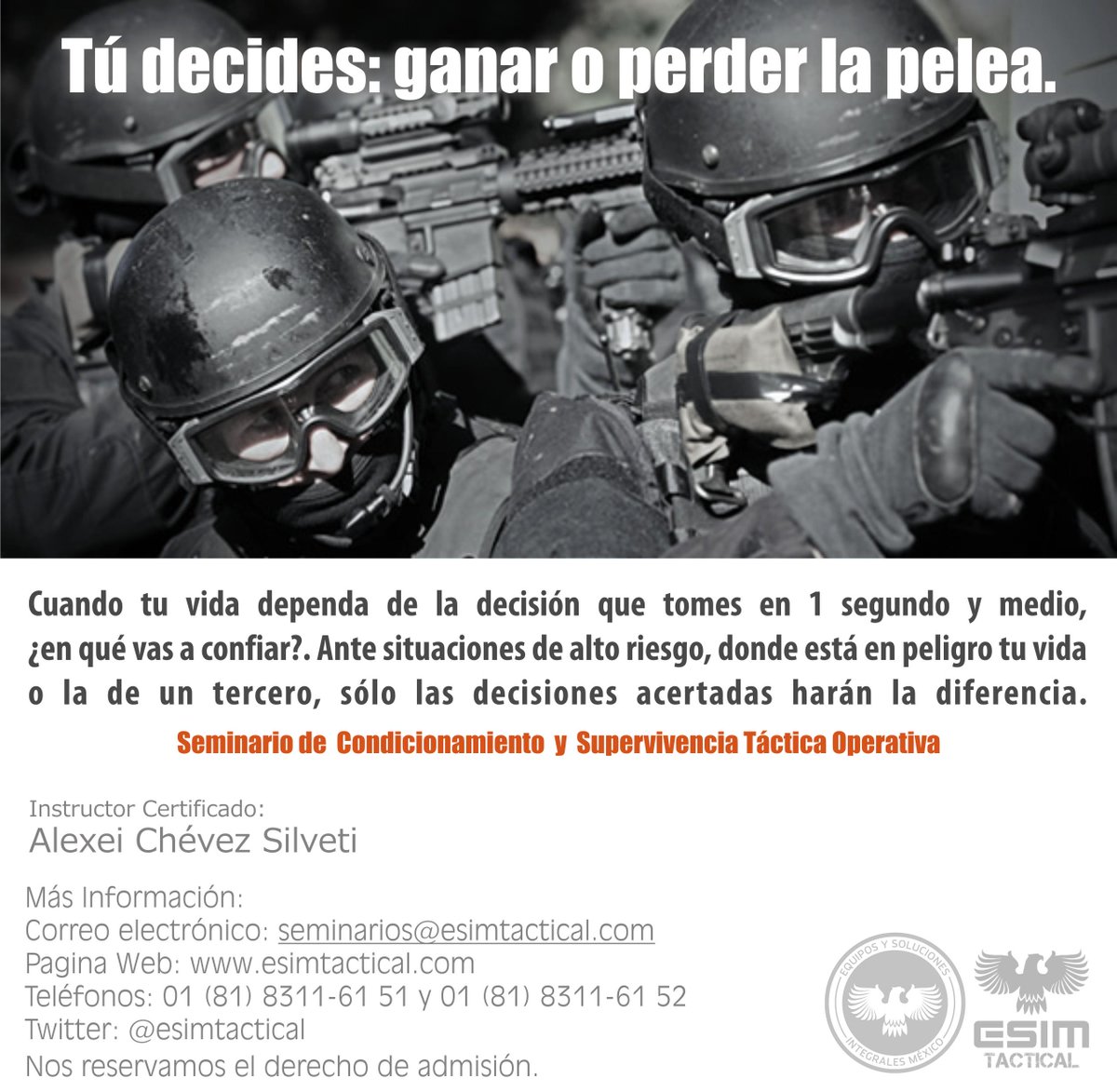 esimtactical's tweet photo. tu decides ganar o perder la pelea entra a http://t.co/Y93lNog7dE http://t.co/fnlpaEeWjB http://t.co/3PbU4FrrnJ