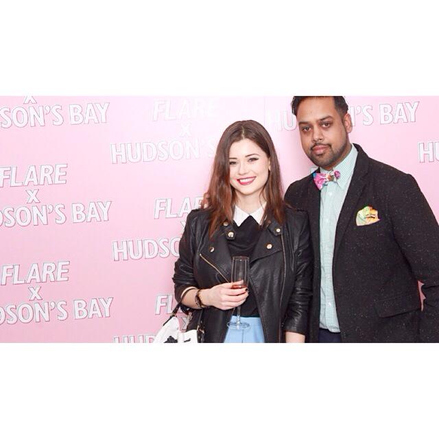 JustSultanTO's tweet photo. Rocking #JustSultan at the @HudsonsBay x @FlareMag Event last night with our partner in crime @K_Chystiakova! #WMCFW http://t.co/6BMrPt6AuX