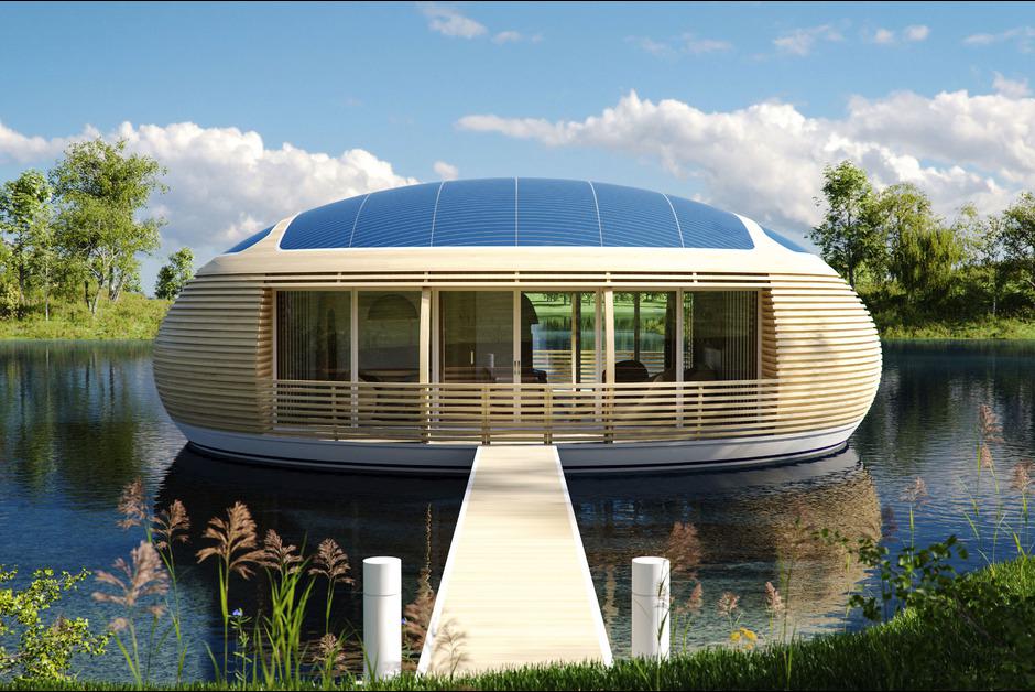 ParisMatch's tweet photo. Un architecte a imaginé une nouvelle maison flottante respectueuse de l'#environnement http://t.co/JsqUMldkRT #nature http://t.co/wfQJaa5TZb