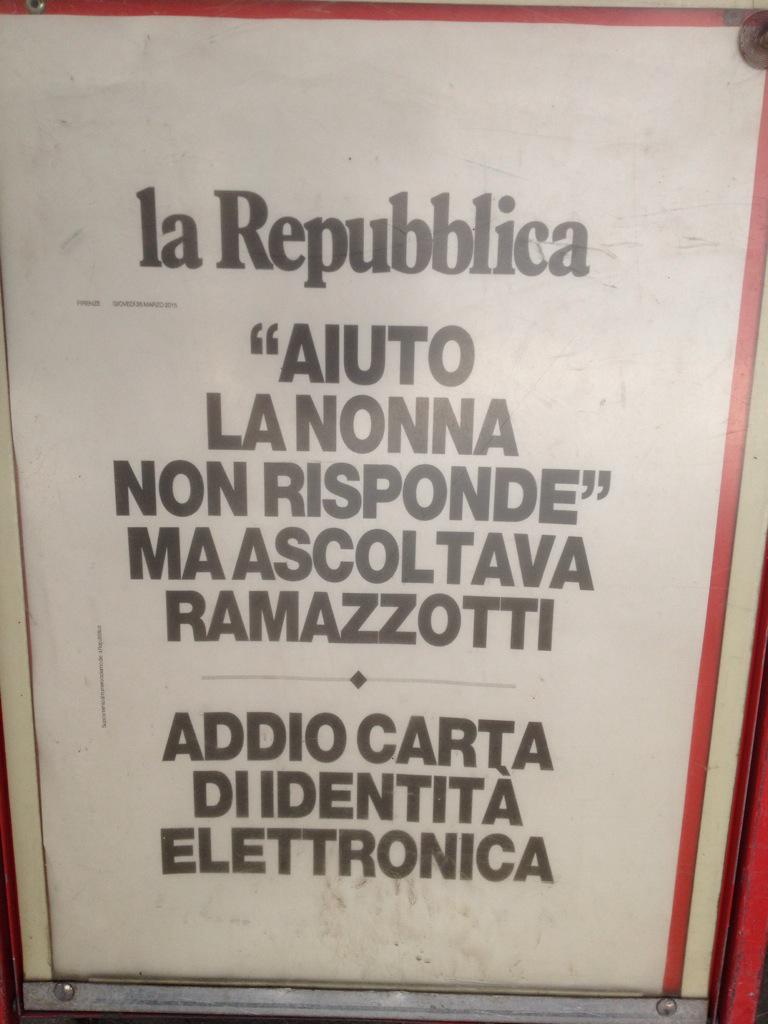 bikescapes's tweet photo. @DarwiniteBlog i grandi titoli di Repubblica Firenze http://t.co/HgvbGiCUjn