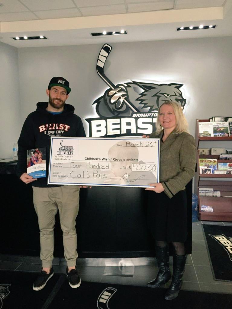 CalsPals32's tweet photo. Cal making a donation to @Childrens_wish !  Cal's Pals is raising funds for @SOOntario this month! #communityfirst http://t.co/ltSwaHpYer