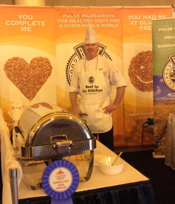 mavisinc's tweet photo. #BestInKitchen with @BestPulses
#ChefBrad @RRCResearch in the house @culinology booth 210. #PulsePerogies http://t.co/q6rGrEPjV9