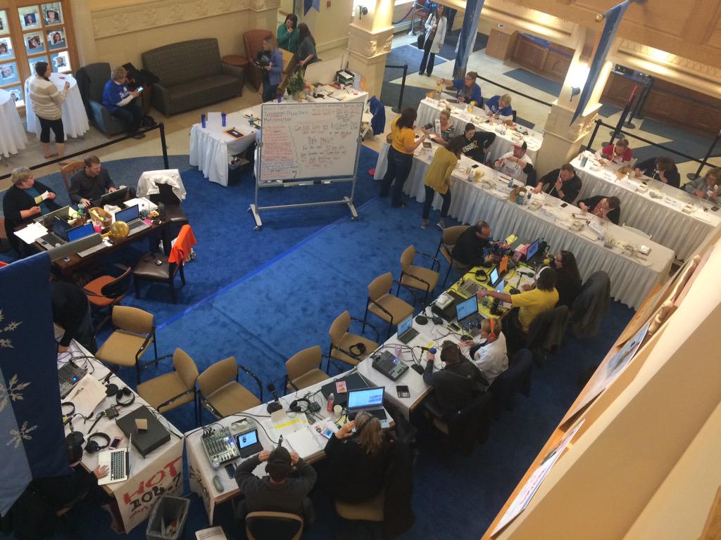 SanfordHealth's tweet photo. Day 1 of #curekidscancer Radiothon @ #sanfordchildrens in #siouxfalls. @Mix973SF @KIKNCountry @B1027SF @hot1047sf http://t.co/jDSAIutIgX