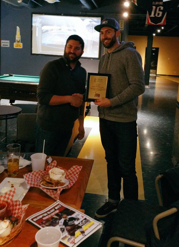 cbridges17's tweet photo. Pres. plaque to @calwild32 of @BramptonBeast for assist. with and enhancing the lives of individuals living with ASD http://t.co/o6D0FnmnZ2