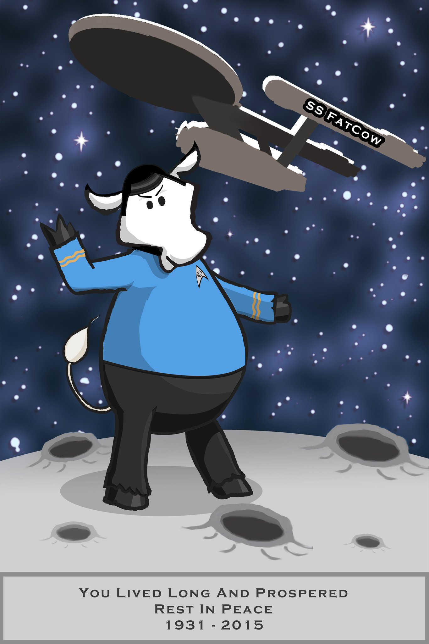 Happy Birthday Leonard Nimoy! A tribute to Mr. Spock by our Mascot Slim!  