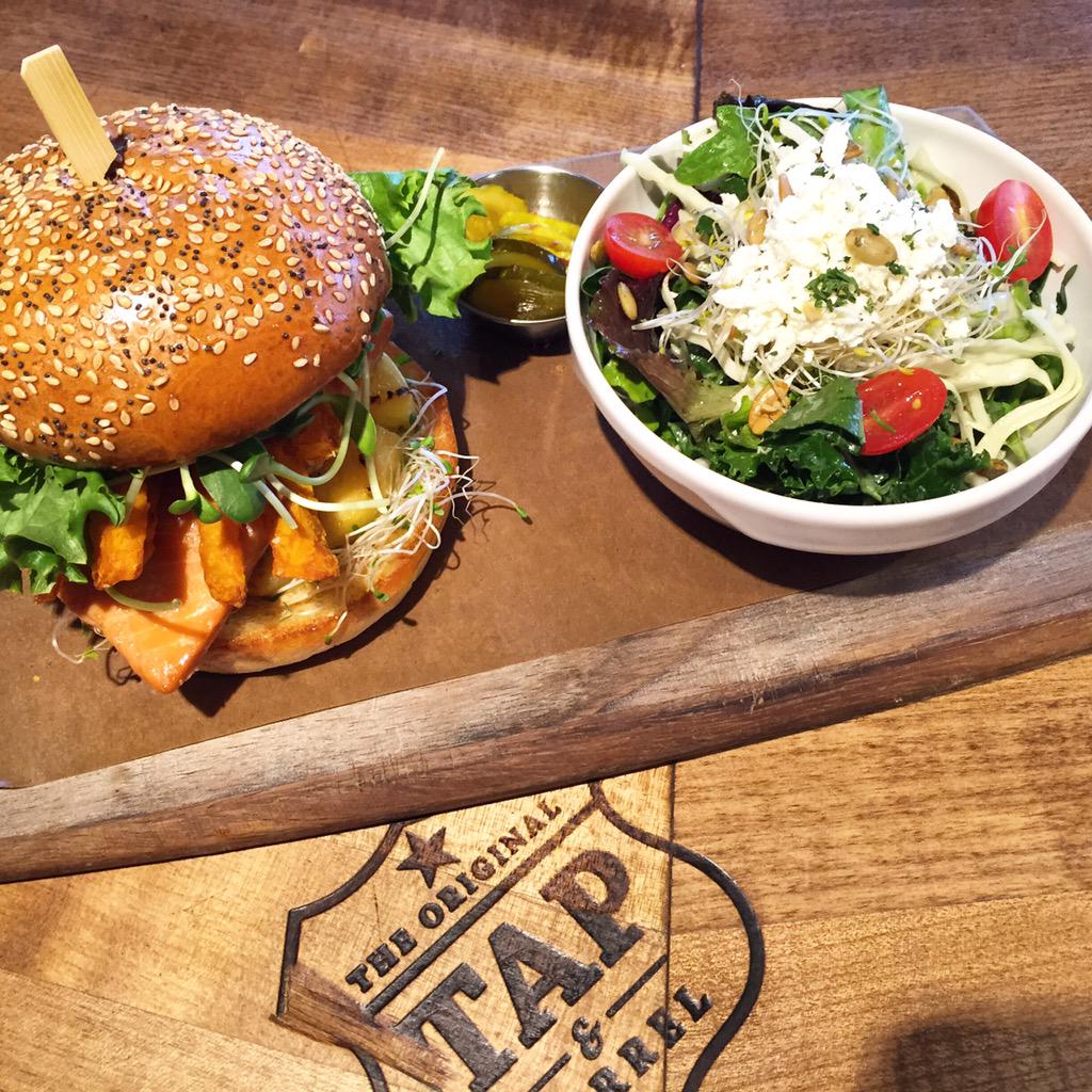 dgbars's tweet photo. Awesome product development @TAPandBARREL #TapTestKitchen with @ChefBEverett yesterday.. lots of @ocean_wise #Salmon http://t.co/wUNCQ8nM71