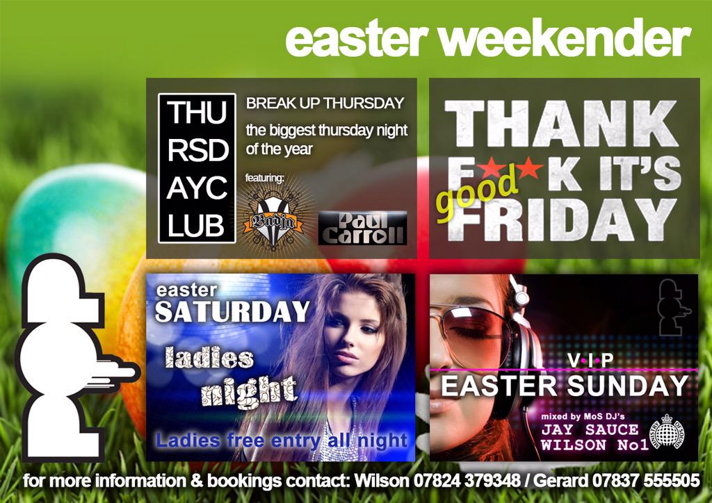 popswindon's tweet photo. THE BANK HOLIDAY WEEKEND IS CONFIRMED!! http://t.co/zHDD4odku2