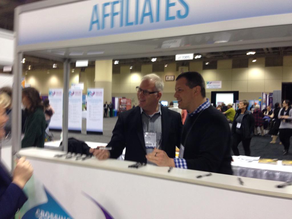 Come visit us at the Affiliate Booth till 12:30 at #TESOL15 <a href="/harveyoaxaca/">Dr. Harvey Oaxaca</a>