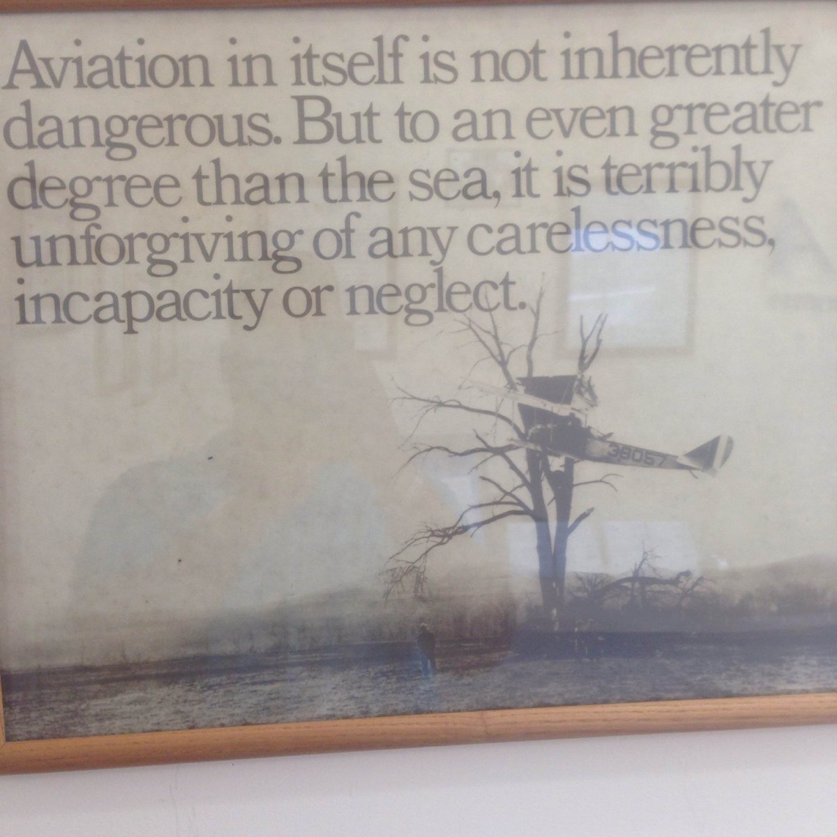 caymancrosstalk's tweet photo. Hangs on the wall of Cayman's Aviation Regulator - the CAA. Powerful and True!! http://t.co/mDMAnc8JNG
