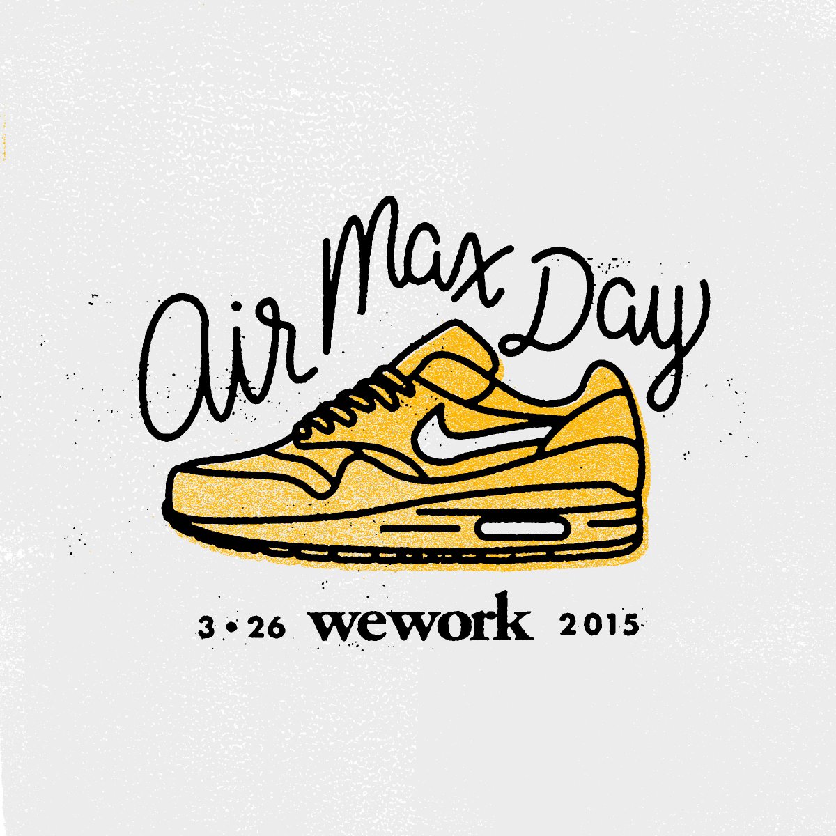 WeWork's tweet photo. Our members and employees are rocking their @Nike #AirMax for #AirMaxDay. Are you wearing yours? Snap a pic &amp; share! http://t.co/rm0eGpS7J4