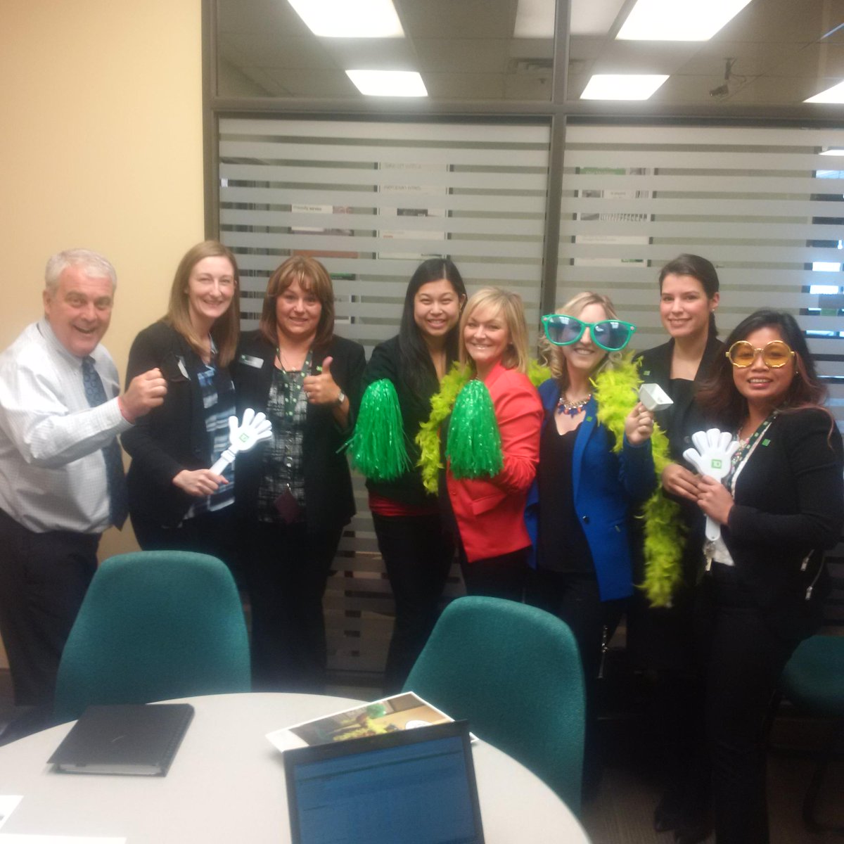ToddLinnen_TD's tweet photo. @BrianGervais_TD helping River City in Ft Mac stop the world and celebrate today's LEI! #htww1 http://t.co/V3063VarGv