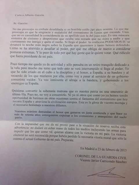 Coronel De La Guardia Civil manda una carta amenazante a Alberto Garzón CBC_kG_VIAINVUb