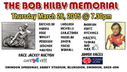 UprightSpeedway's tweet photo. Get to @SwindonSpeedway if you can &amp; remember a legend tonight. #BobKilbyMemorial Hope it goes well @LeeRKilby :) http://t.co/8ZYrxOmB9b