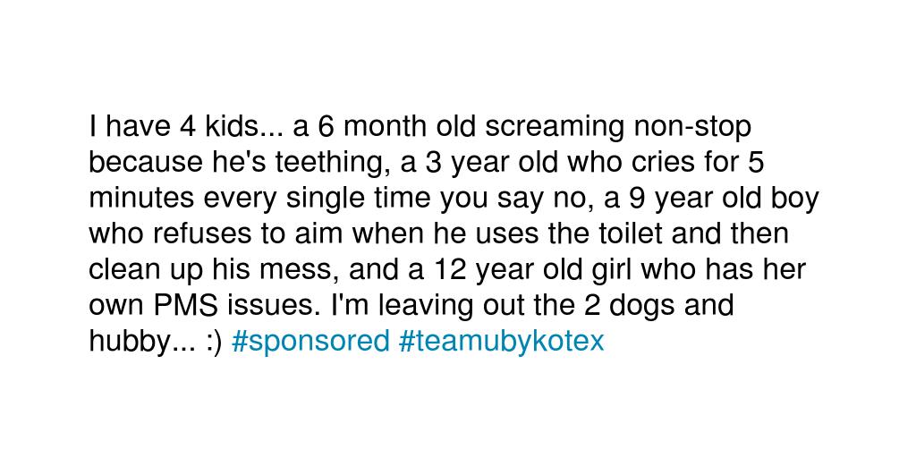 keller3213's tweet photo. Share what makes you a #PMMESS #sponsored #teamubykotex http://t.co/eujdoVX4st