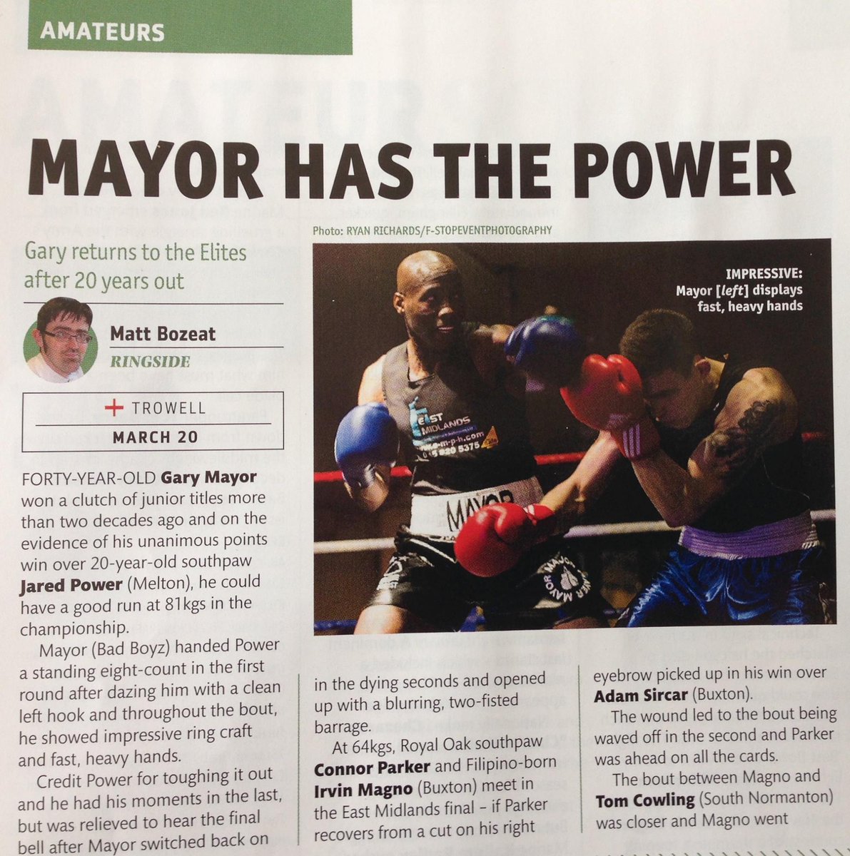 FStopEventPhoto's tweet image. Nice to have an image in the @BoxingNewsED featuring @majorplaymayor #boxing