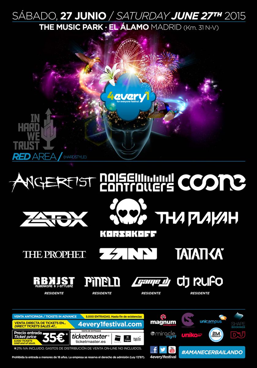 ABFestival2018's tweet photo. Cartel Completo HARD.  @djcoone, @Noisecontroller @DJZatox. @in_hard_w_trust .
Seguir+RT sorteo 3 entradas simples. http://t.co/rLDPhdThSH