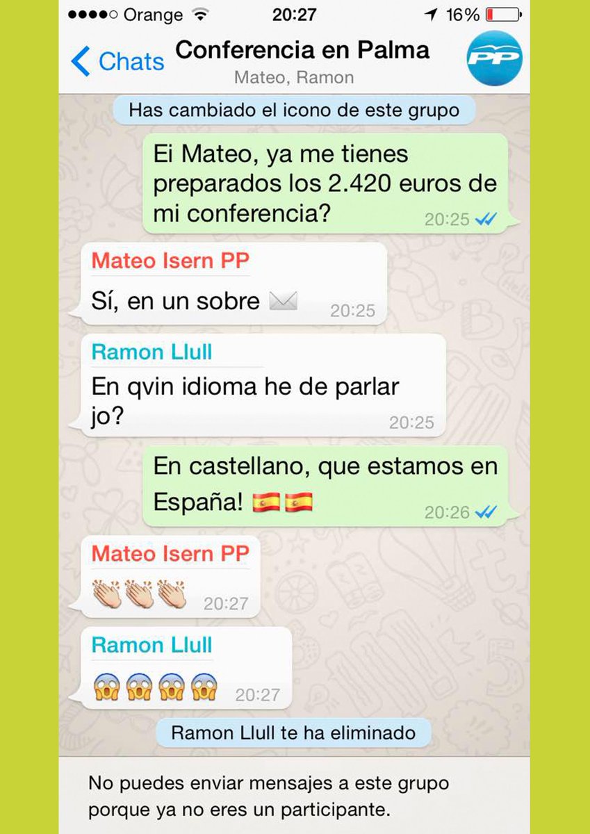 JEN_PSM's tweet photo. .#RamonLlull expulsa del grup de whatsapp a Isabel San Sebastián (@isanseba) http://t.co/CkZfnwKQwi