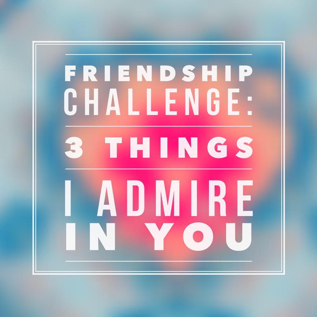 SharieKing99's tweet image. Love your friend by tweeting or writing a note with three qualities you admire in them with hashtag #friendchallenge