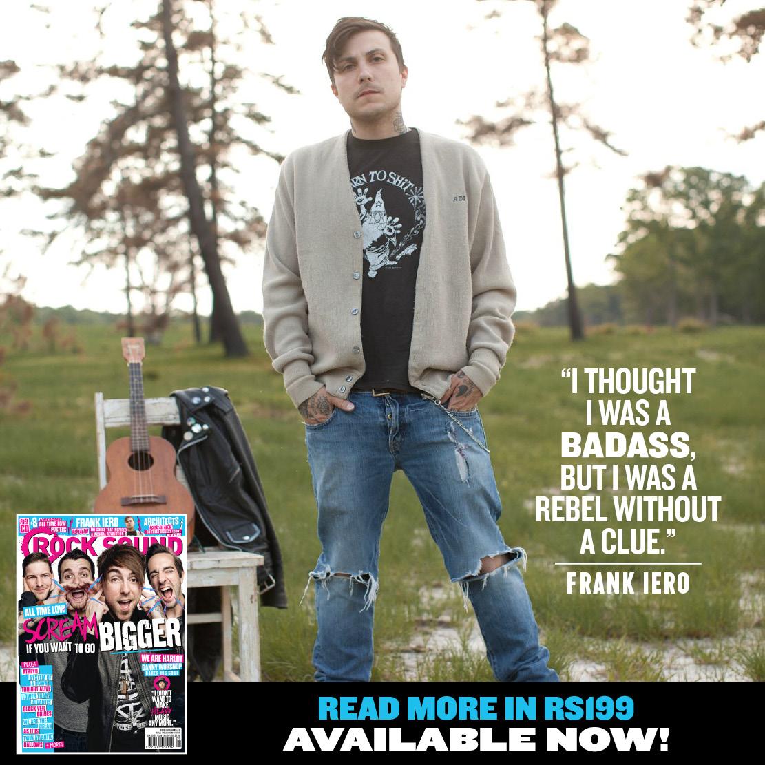 rocksound's tweet photo. That man @FrankIero walks us through the songs that have shaped his life. http://t.co/xkrnCMdeUy http://t.co/aNgtoSHais