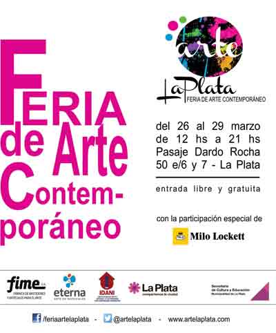 RPCulturaMLP's tweet photo. Seguimos con @artelaplata 26al29deMarzo de 12 a 21hs a Beneficio de #IDANI @PabloBruera @jocipollone @serdelucchi http://t.co/FIJE1UabUC