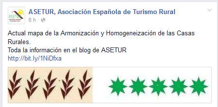 Actual mapa de Armonización y Homogeneización de las Casas Rurales.
bit.ly/1NiDfxa  ASETUR Marca de Garantia