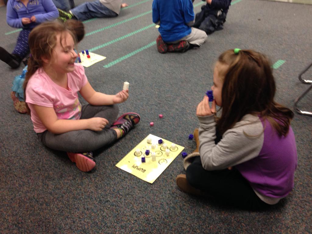Addition fun with the game "Bump."   #WeAreLamphere #simondsuperstars