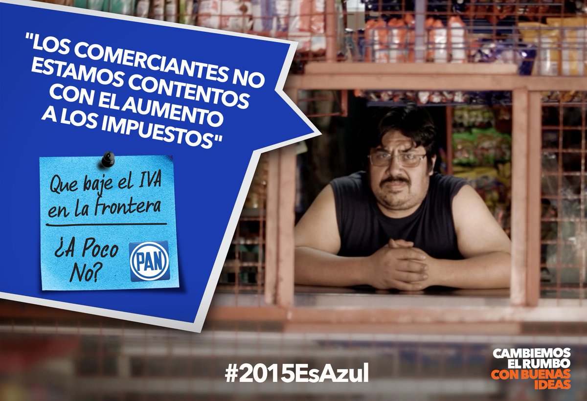 ReyRoyRay's tweet photo. PRI y PRD afectaron a la zona fronteriza con la reforma fiscal,PAN propone bajar el IVA en la frontera #2015EsAzul http://t.co/RoHXR4j6QX