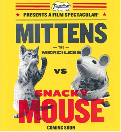 InfluensterCB's tweet image. Can we watch this right meow? #CatVsMouse @TemptationsCats