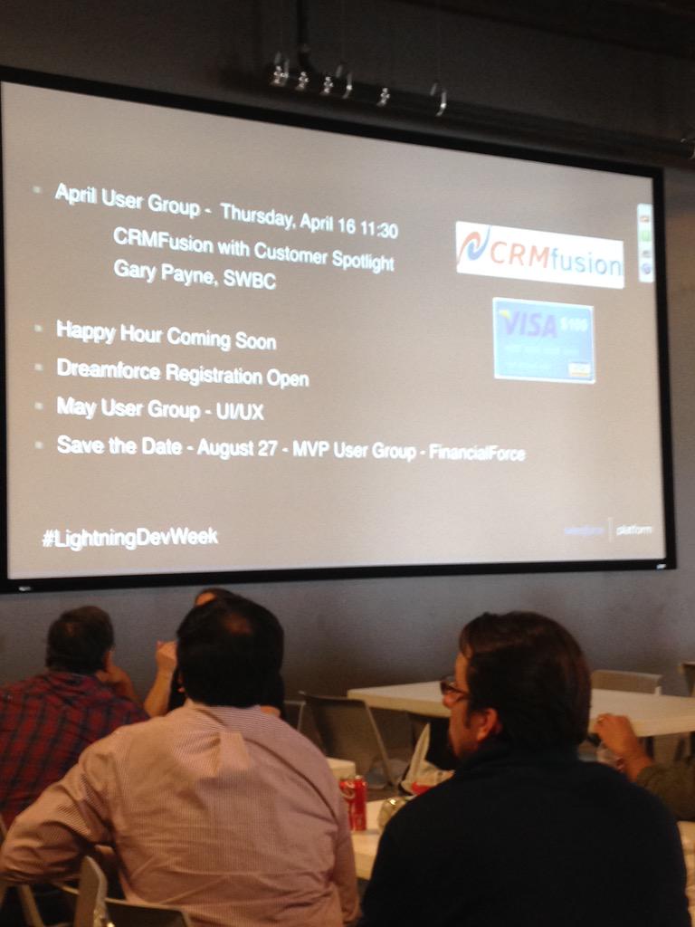 Amanduh_Bailey's tweet image. @Salesforce user group in San Antonio learning about lightning #lightningdevweek