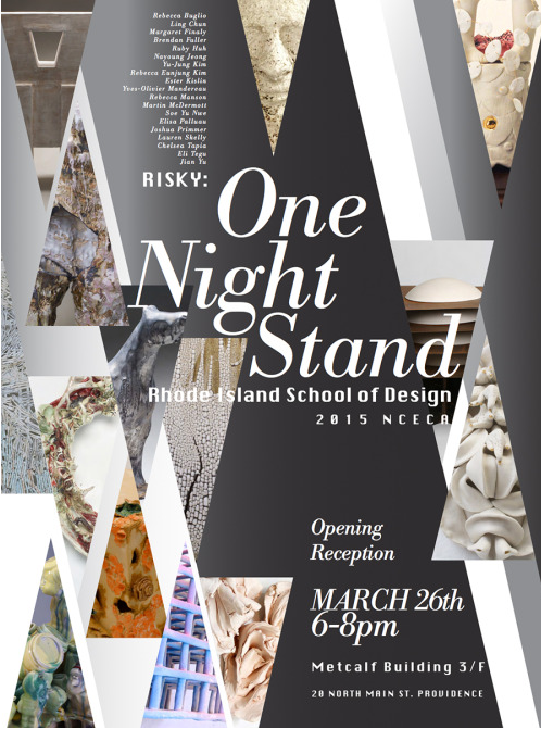 risd's tweet photo. Ceramics Student Show Tonight [3/26] 6–8 pm Gallery on 3rd flr of Metcalf. http://t.co/R0T19j85gl @NCECA #nceca2015 http://t.co/O4NDcTate3