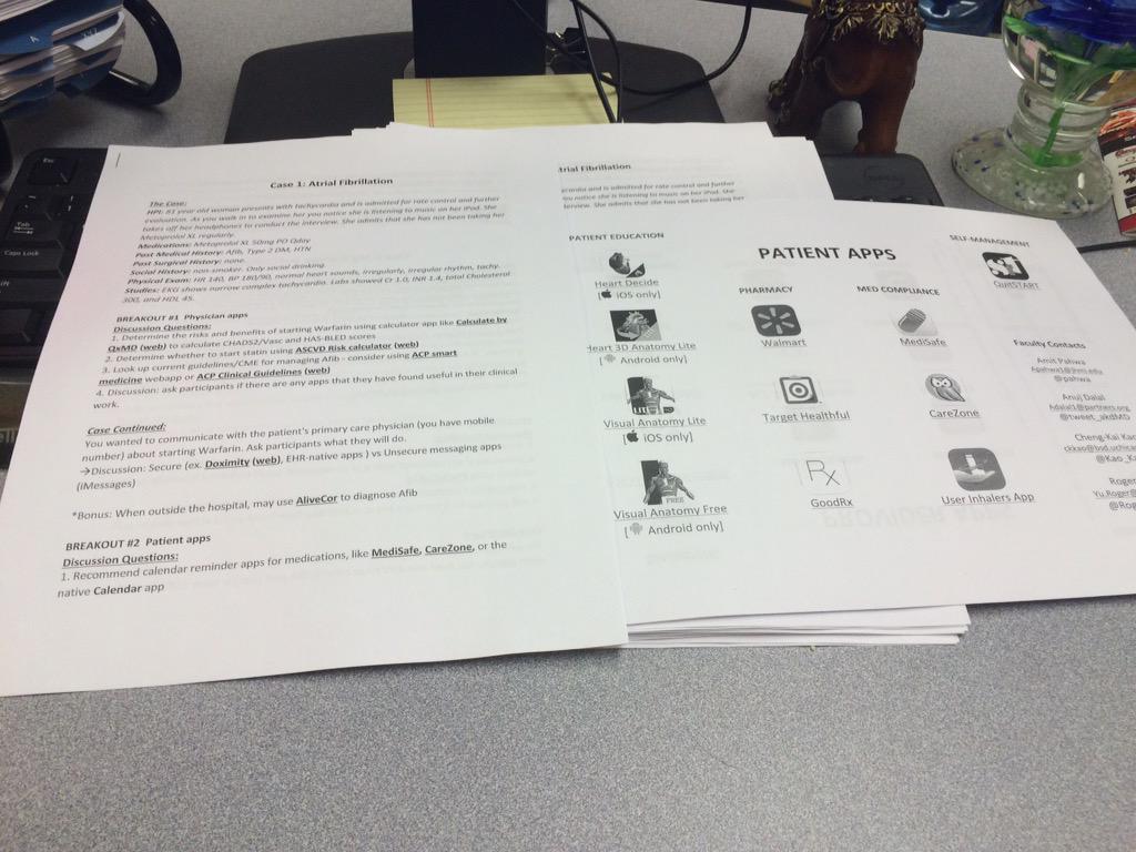 Pahwa's tweet photo. Getting docs ready 4 @SHMLive #HospMed15. Come c  @tweet_akdMD @Kao_Kai @RogerYuMD natl harbor 3 at 12:45 on 3/30 http://t.co/7661T295sY