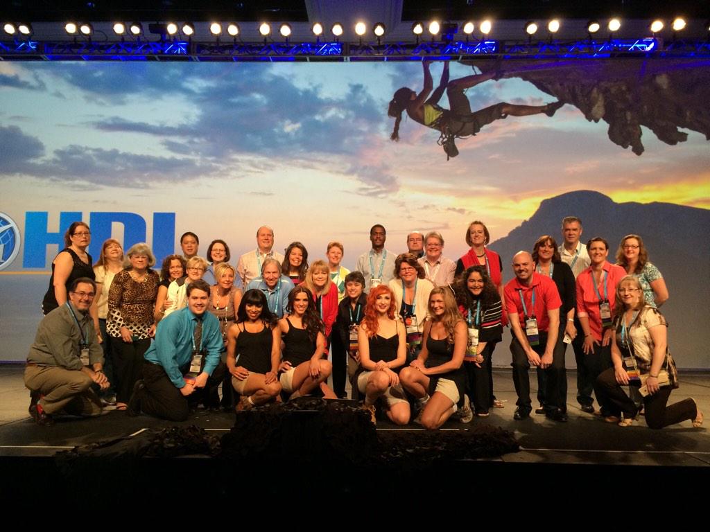 pwestbury's tweet photo. Fun on the stage! #hdi3twolf #hdiconf2015 http://t.co/rJF6TrbMhf