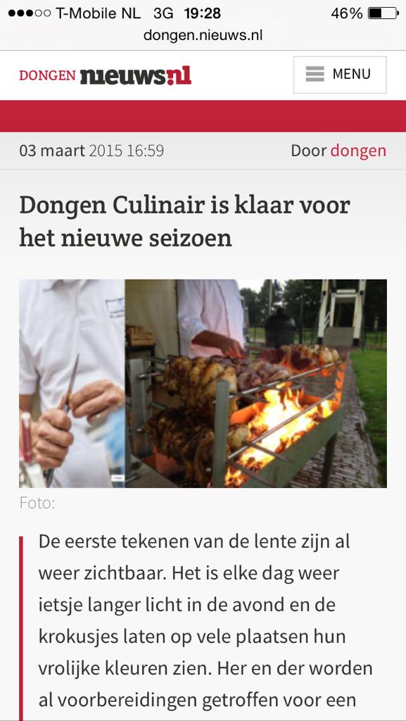 DongenCuli's tweet photo. Dongen Culinair klaar voor het nieuwe seizoen!! Meld u aan voor onze maandelijkse mail update !info@dongenculinair.nl http://t.co/k8j0AuARJ0