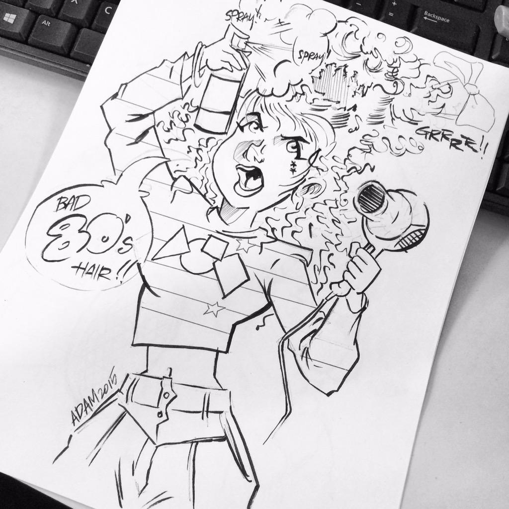 1800getatom's tweet photo. @KuretakeZIG_USA #bad80shair is bad #DrawKuretake http://t.co/DMy8RjWrs9