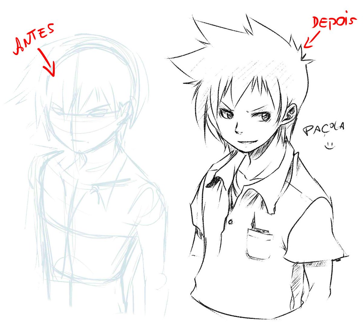 PacocaPlayer's tweet image. Eu devo ser o desenhista q faz o esboço mais bosta ao se comparar com o resultado final...EUEUHUEHUE