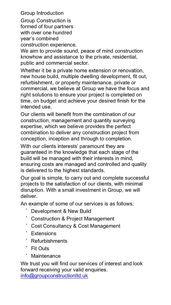 Group Construction tweet media