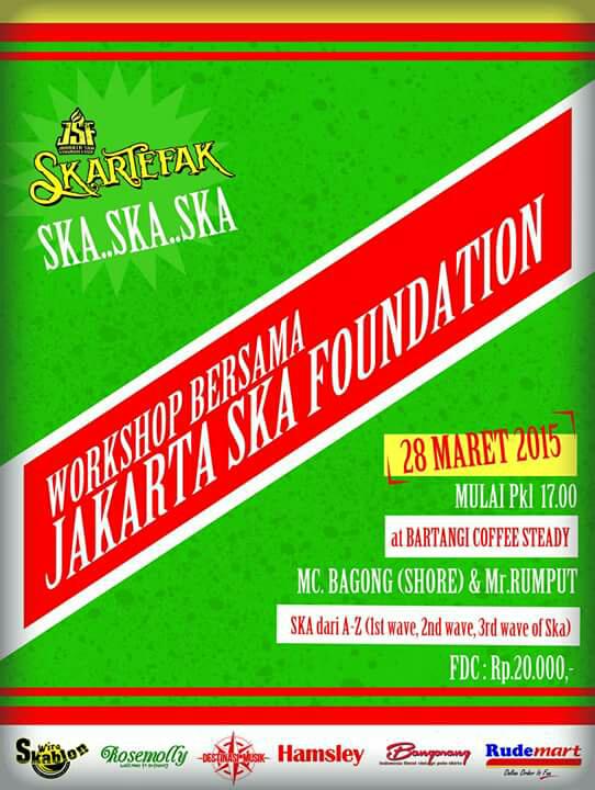 Hari Sabtu <a href="/SKARTEFAK/">INDONESIA SKA CONNECTION</a>  workshop hadir kembali di @BartangiSteady see you kawan