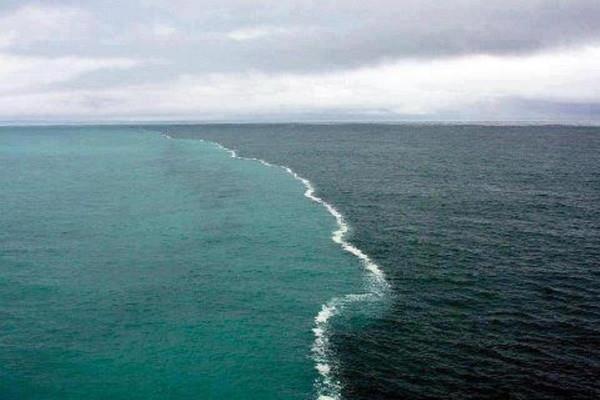 _Paisajes_'s tweet photo. En el golfo de Alaska chocan sin mezclarse dos océanos agua dulce proveniente de glaciares contra agua salada del mar http://t.co/Hd7ZGPc6eK