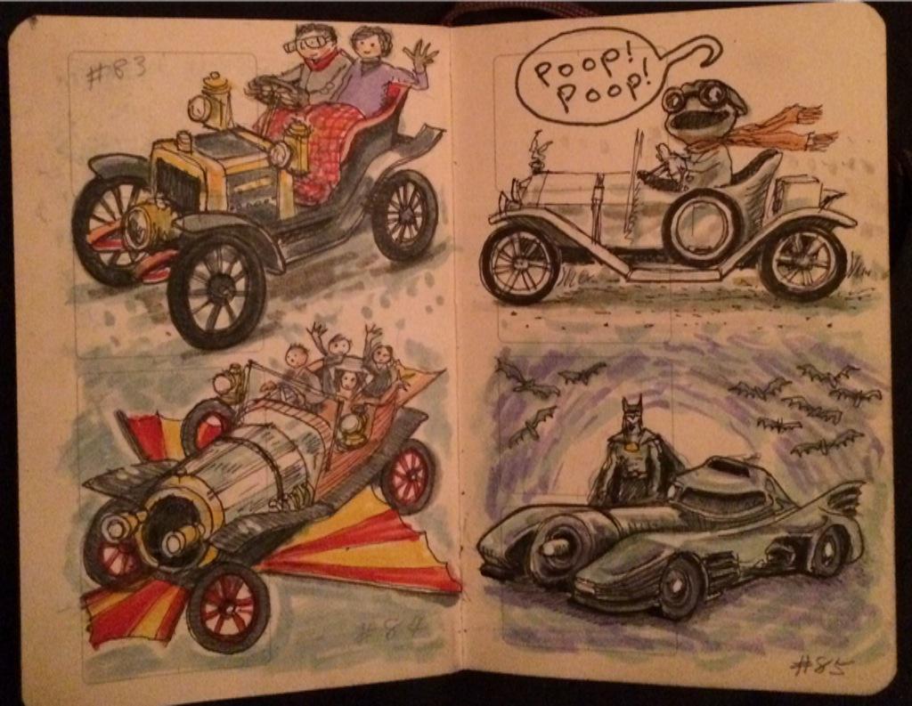 RT @mcmoondog: #sketchbook #moleskine #daily #drawing #cars #filmcars