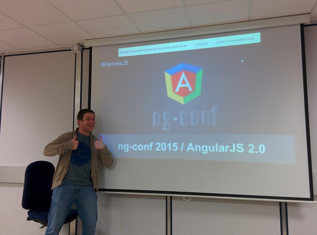 ghoullier's tweet image. Après quelques problèmes de vidéo projecteur, c&apos;est parti #RennesJS