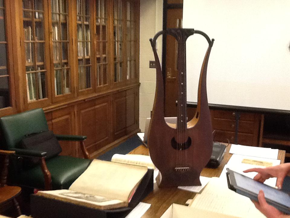 harvardmusiclib's tweet photo. Setting up for our favorite class sections of the year! #tangiblethings http://t.co/gJ8cHbCjW2